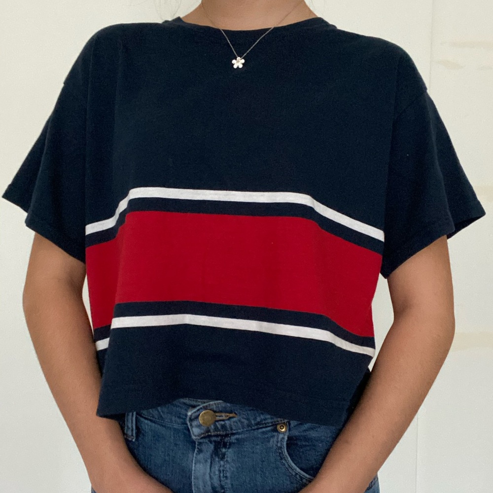 Brandy Melville Striped Shirt❤️🤍💙